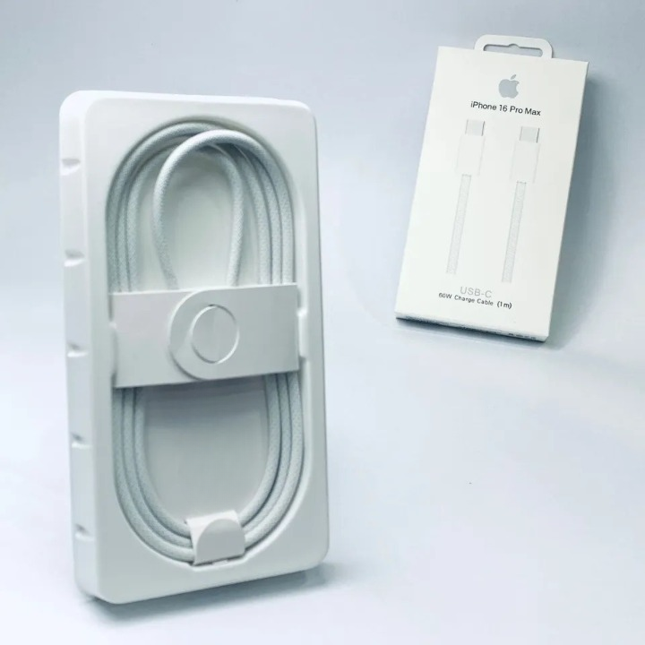 Apple USB-C to USB-C 60W Fast Charging Cable 1m | Premium Braided Power Delivery Cable
