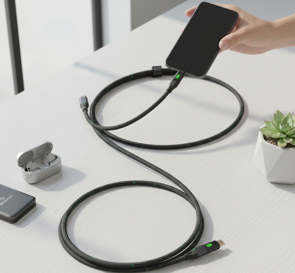 Sabawoon Type-C to Type-C 120W Fast Charging Cable | Super Fast PD Power Delivery Cable