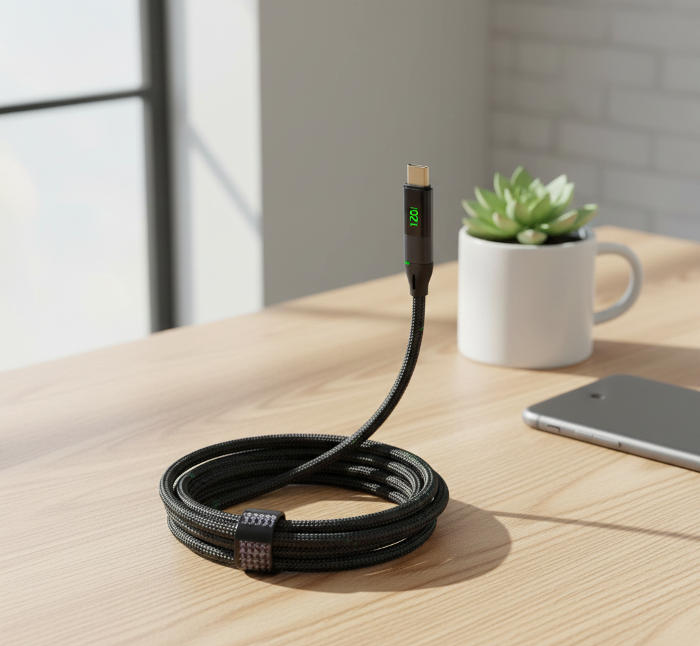 Sabawoon Type-C to Type-C 120W Fast Charging Cable | Super Fast PD Power Delivery Cable