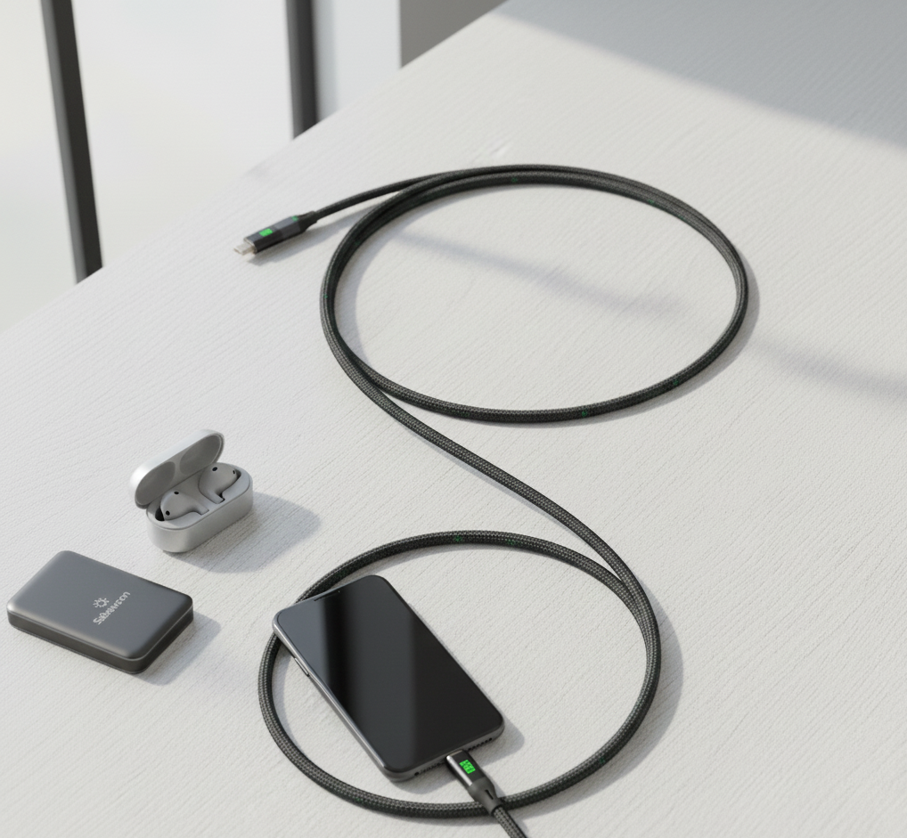 Sabawoon Type-C to Type-C 120W Fast Charging Cable | Super Fast PD Power Delivery Cable