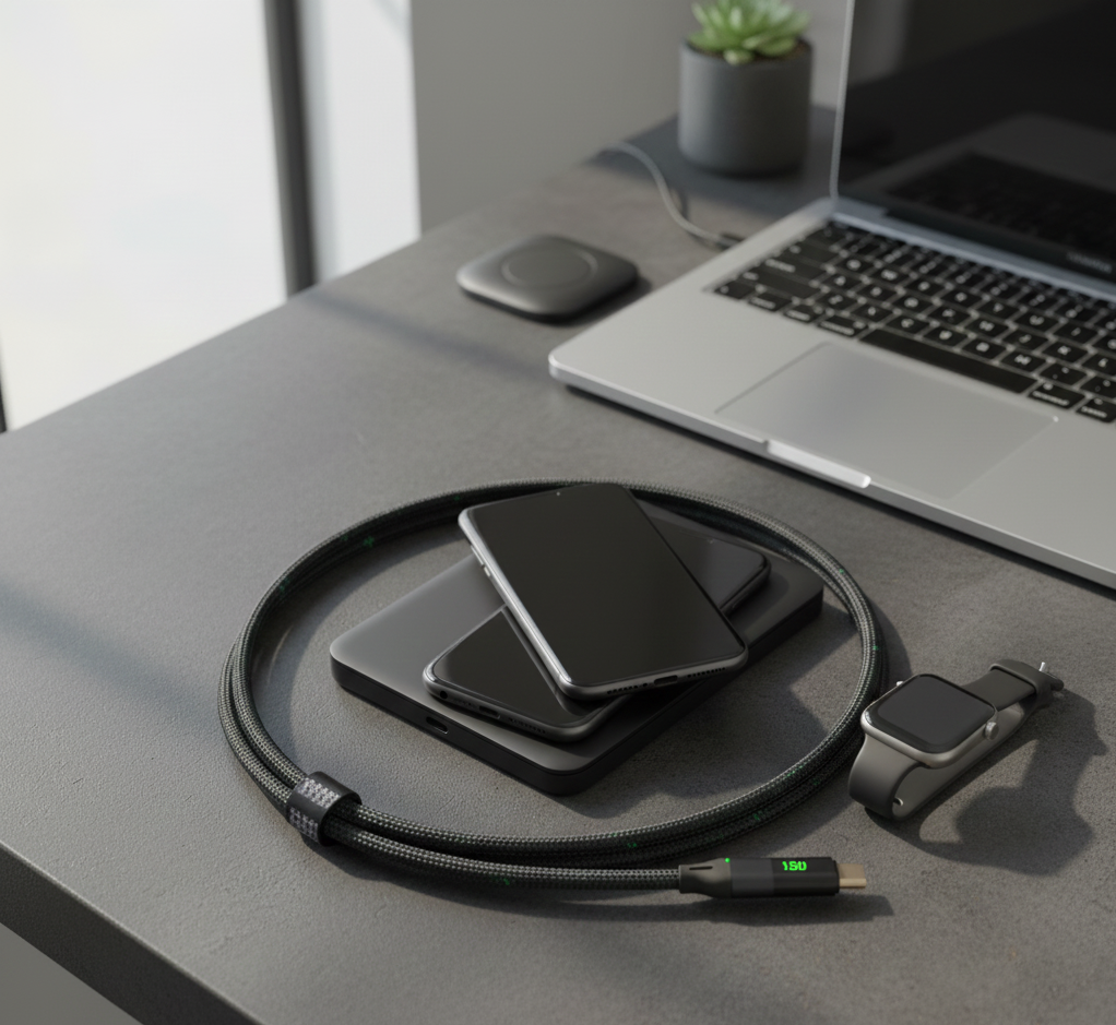 Sabawoon Type-C to Type-C 120W Fast Charging Cable | Super Fast PD Power Delivery Cable