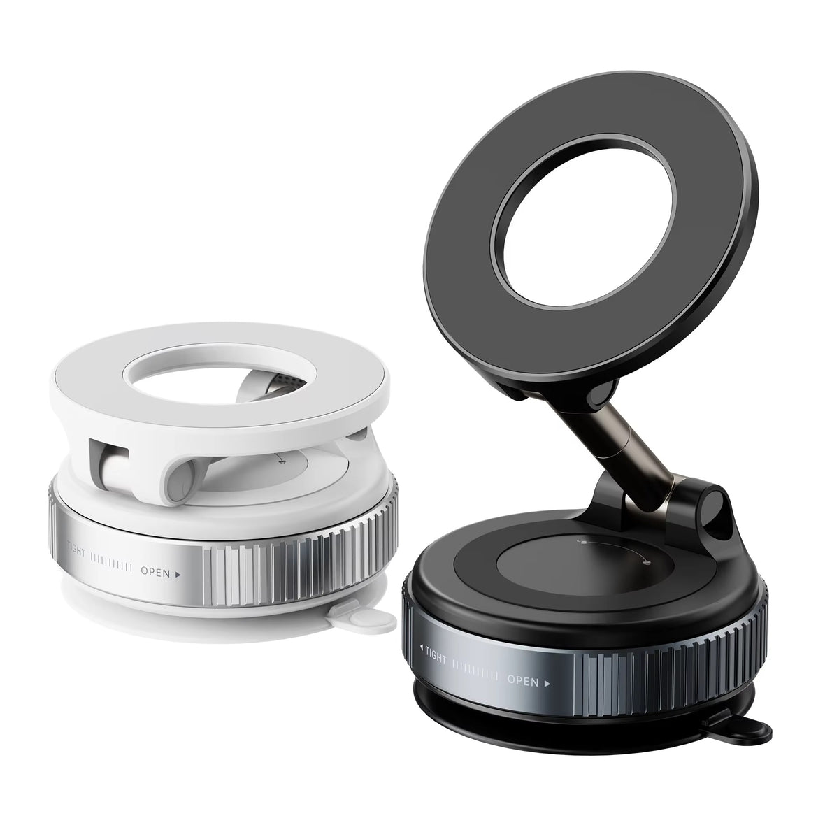 K007 Magnetic Car Phone Holder | 360° Rotating Mount | Strong Magnetic Grip | Reinforced Suction Base