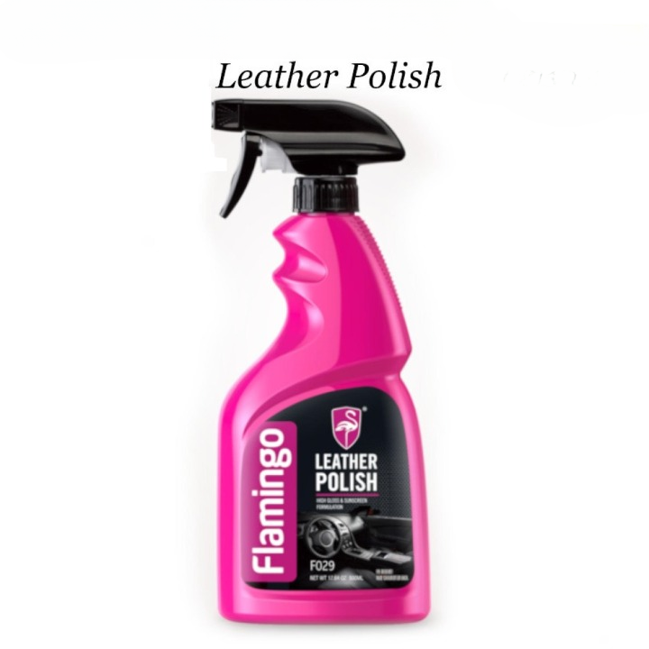 Flamingo Leather Polish 500ML | Leather Cleaner & Conditioner | Car Seat, Shoes, Bags & Furniture Care