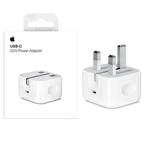 Apple 20W USB-C Power Adapter Original | NFC Verified Fast Charger 3-Pin for iPhone & iPad