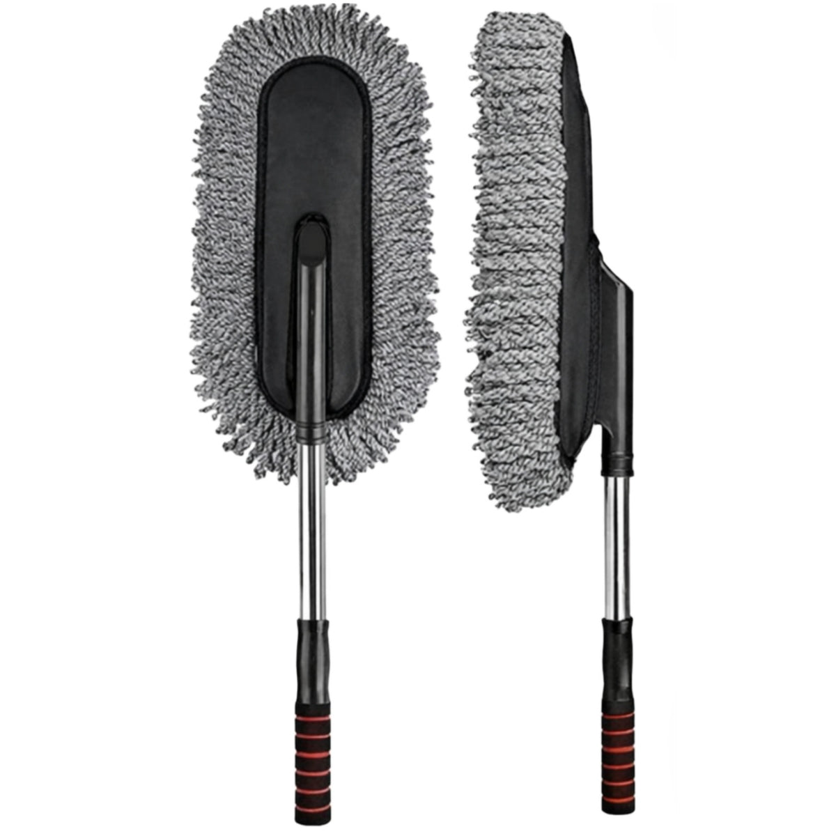 Car Wash Microfiber Duster Brush | Telescopic Handle | Car Cleaning Mop & Wax Applicator | Interior & Exterior Detailing