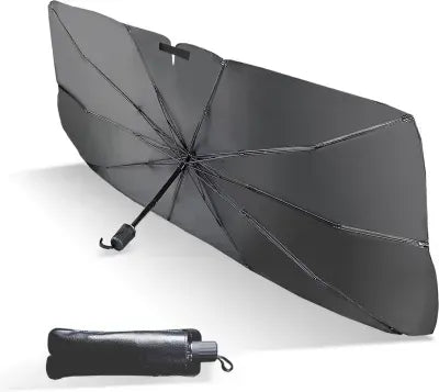 Foldable Car Windshield Sunshade Umbrella | UV Protection Heat Shield | Front Windshield Sun Protector