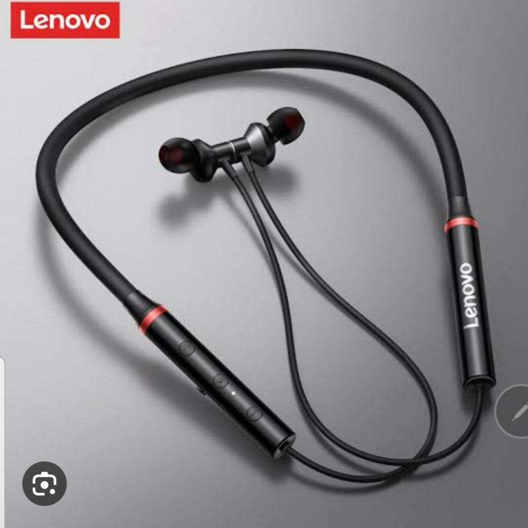 Lenovo HE05X Neckband Wireless Earphones | Bluetooth 5.0 | CVC Noise Reduction | IPX5 Sports Headset