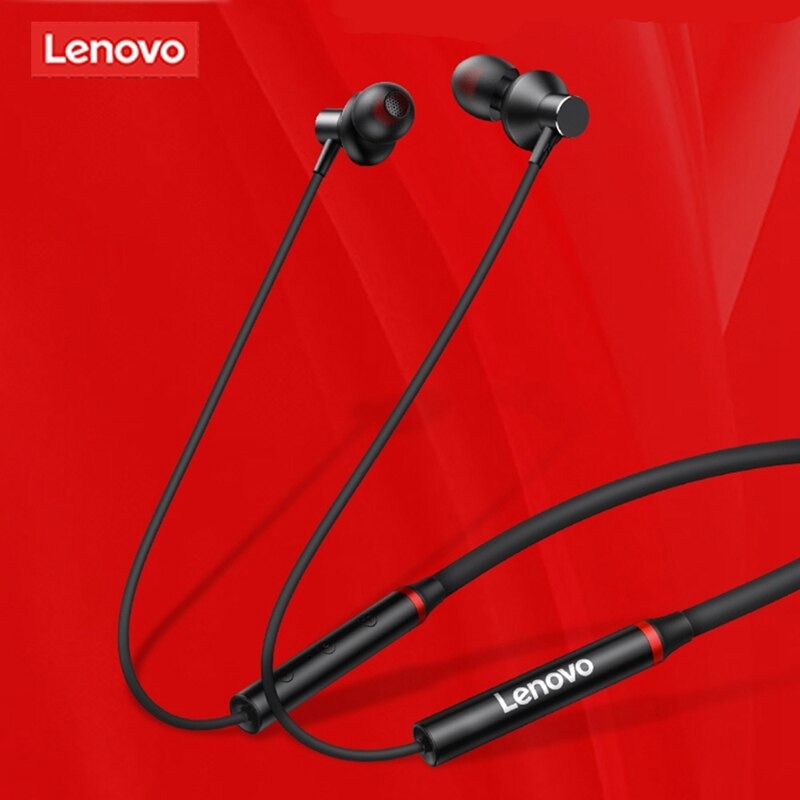 Lenovo HE05X Neckband Wireless Earphones | Bluetooth 5.0 | CVC Noise Reduction | IPX5 Sports Headset