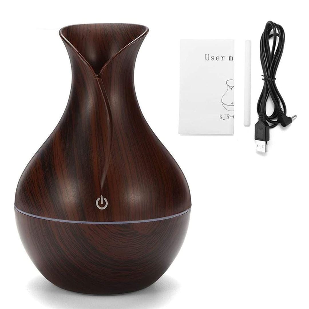 Mini Ultrasonic Aroma Diffuser & Humidifier | Cool Mist Essential Oil Diffuser | LED Night Light | Home & Office