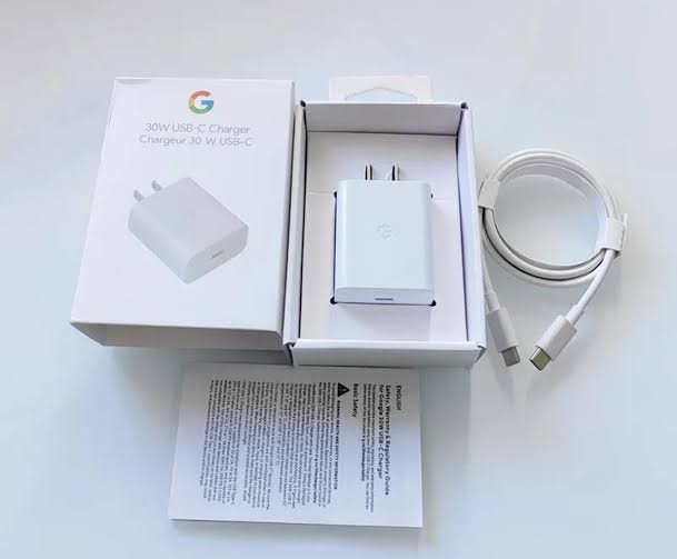 Original Google 30W USB-C PD Fast Charger with USB-C to USB-C Cable for Google Pixel 9/8/7/6 Series, Pixel Fold, Tablets & USB-C Devices