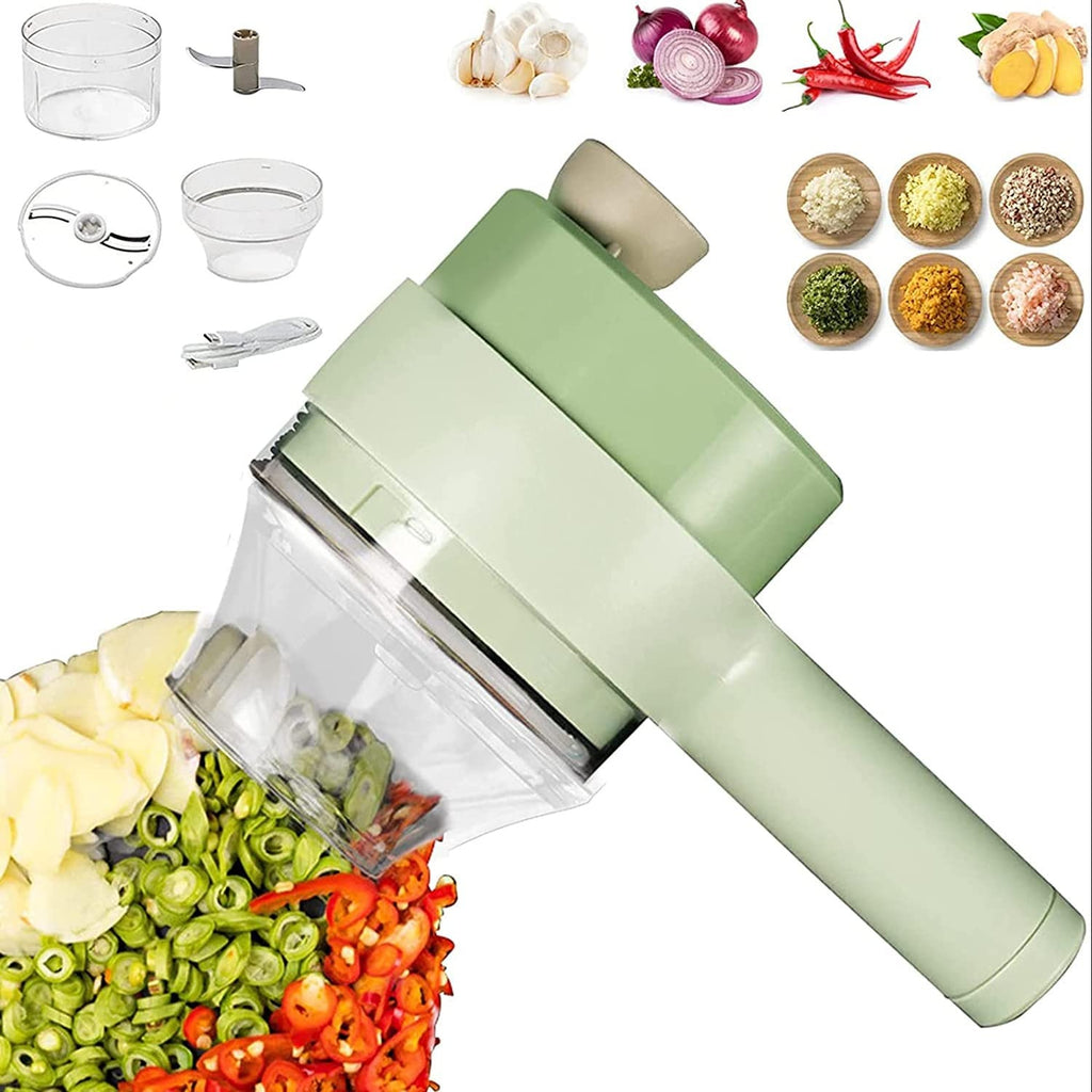 Electric Handheld Vegetable Cutter & Chopper | Multifunctional Mini Food Slicer | Portable Kitchen Gadget