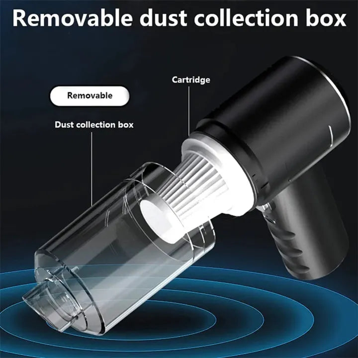 3-in-1 Cordless Handheld Vacuum Cleaner | Portable Mini Dust Vacuum | Compact Home & Car Cleaning