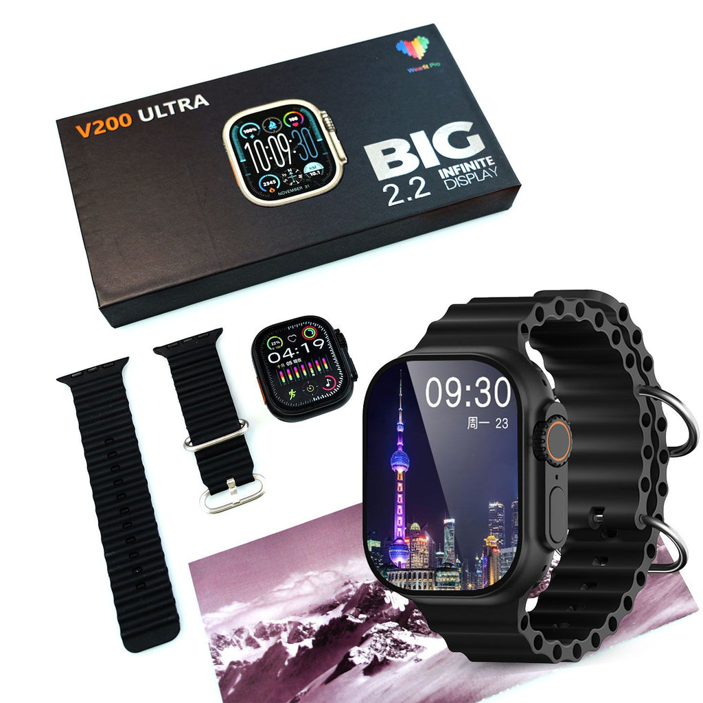 V200 Ultra Smart Watch with 2.2-Inch HD Large Display | Smartwatch for Men & Women