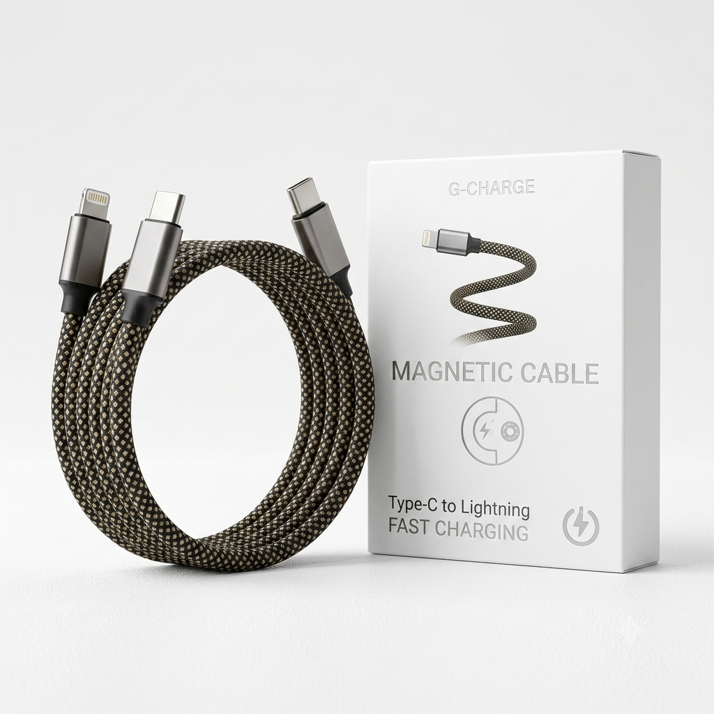 Original Magnetic Type-C to Lightning Cable | Fast Charging & Data Sync Cable for iPhone