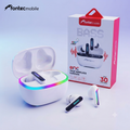 Fontec Winner True Wireless Earbuds | Bluetooth 5.3 | ENC Noise Cancellation | RGB Gaming Earbuds | 30 Hours Playtime | White