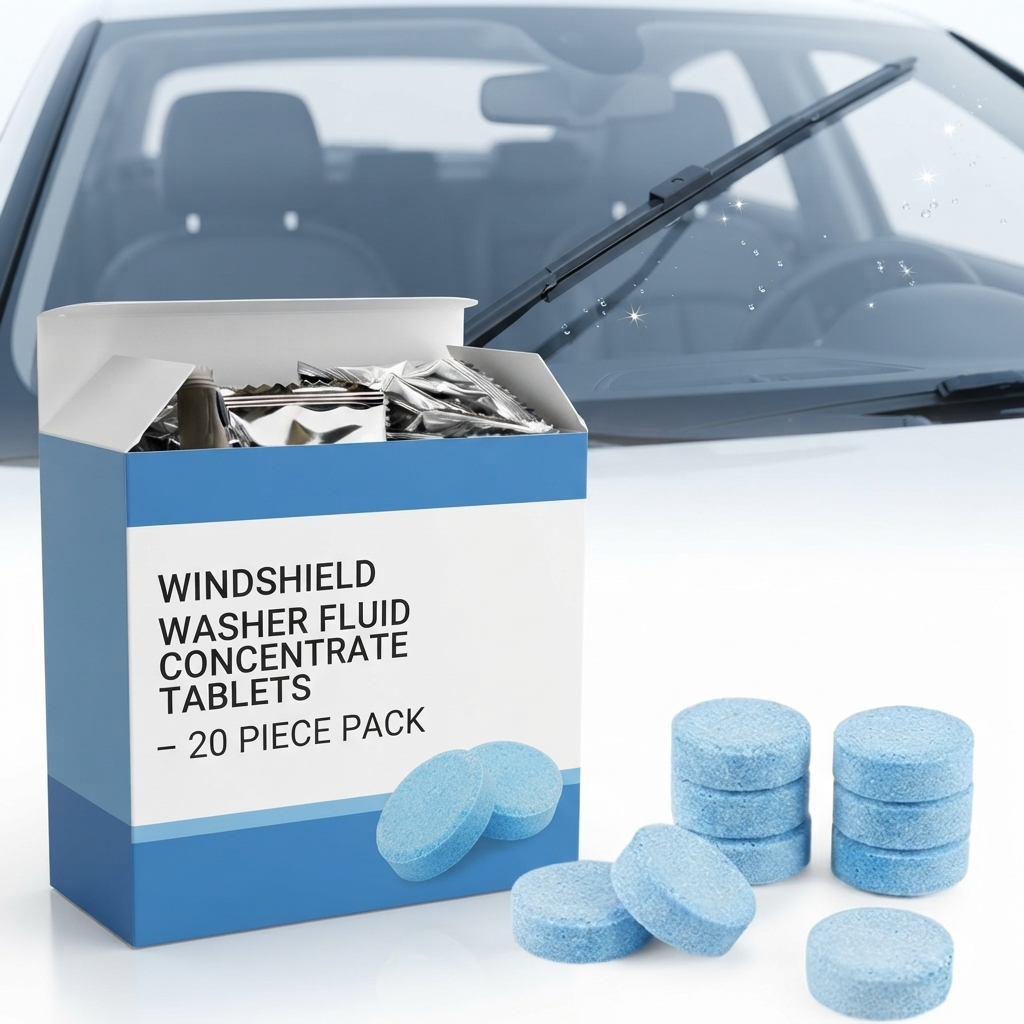 Car Windshield Washer Fluid Tablets 20PCS | Concentrated Wiper Cleaning Tablets | Quick Dissolve Glass Cleaner