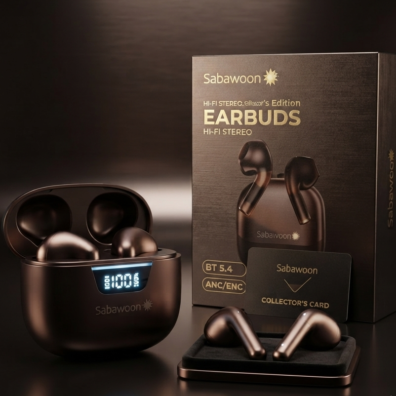 Sabawoon S137 Wireless Earbuds | Bluetooth 5.4 | Type-C Fast Charging | Gaming & HD Calling Earbuds