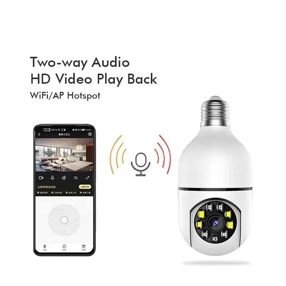 Premium HD WiFi Security Camera | Two-Way Audio | Long Range Wireless Home CCTV Camera | White