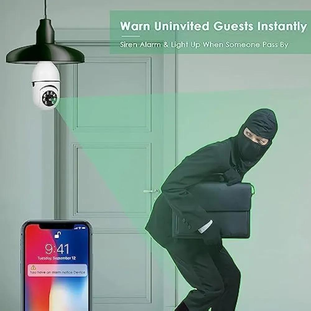 Premium HD WiFi Security Camera | Two-Way Audio | Long Range Wireless Home CCTV Camera | White